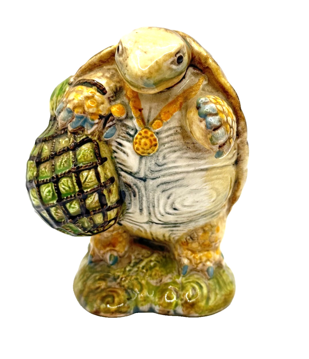 Beatrix Potter Figurine Mr Alderman Ptolemy Beswick England Turtle Vintage